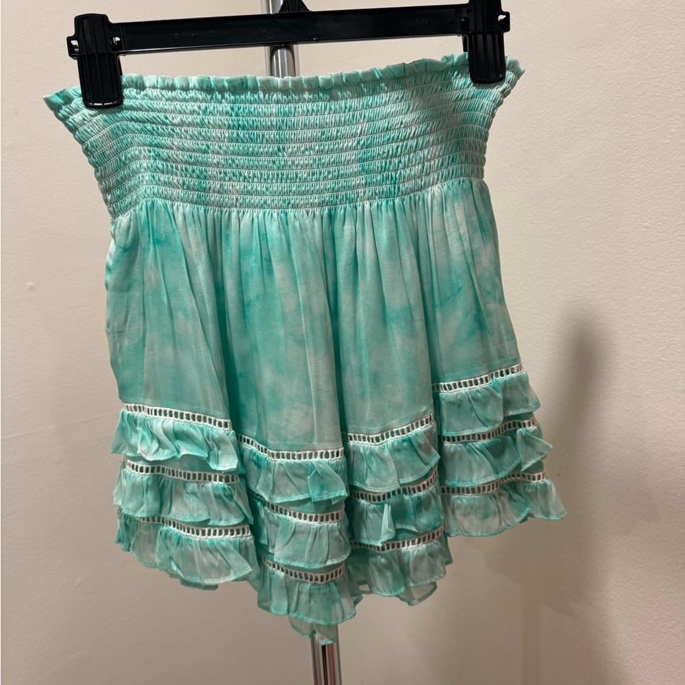 Mint Green Ruffled Skirt
